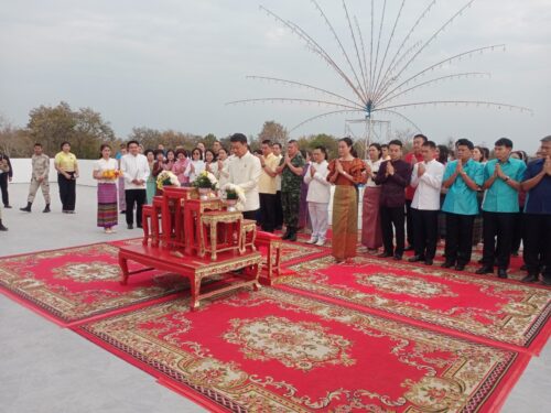 เข้าร่วมพิธีสักการะและบวงสรวงสิ่งศักดิ์สิทธิ์งานสืบสานวัฒนธรรมเบื้องบูรพาและงานกาขาดจังหวัดสระแก้ว ประจำปี พ.ศ.2567